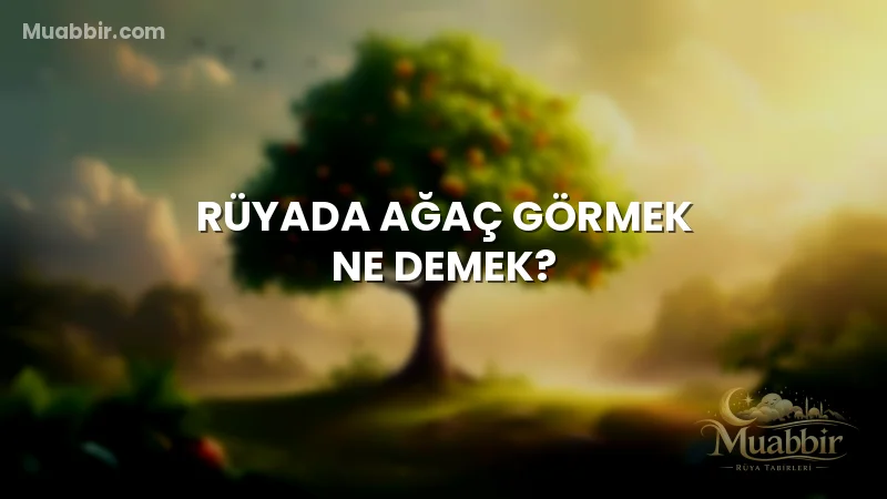Rüyada Ağaç Görmek Ne Demek?