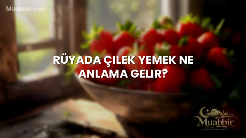 Rüyada Çilek Yemek Ne Anlama Gelir?