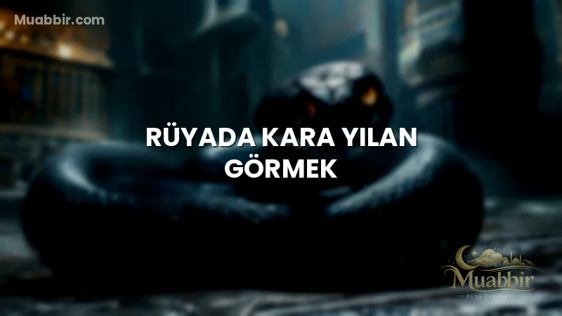 Rüyada Kara Yılan Görmek