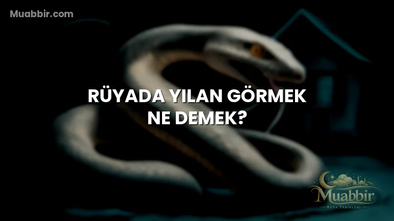 Rüyada Yılan Görmek Ne Demek?